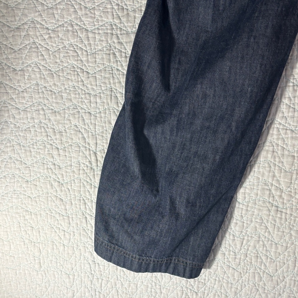 Tommy Hilfiger Indigo Wide Leg Jeans Cargo Pockets - Picture 11 of 11